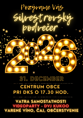 Silvestrovský podvečer, pozvánka