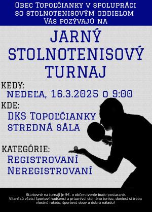 Jarný stolnotenisový turnaj