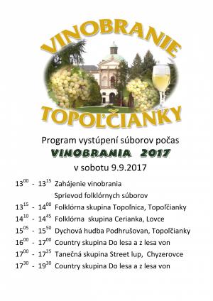 Vinobranie 2017, program