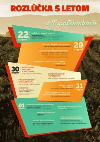 Rozlúčka s letom v Topoľčiankach, plagát