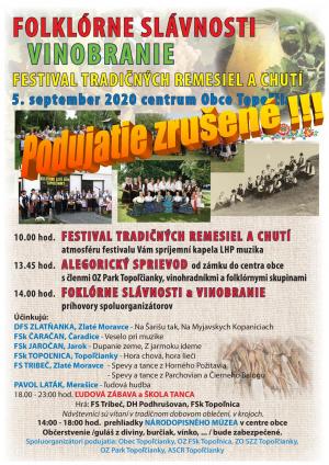 PODUJATIE ZRUŠENÉ !!!  FOLKLÓRNE SLÁVNOSTI, VINOBRANIE, FESTIVAL ...   1